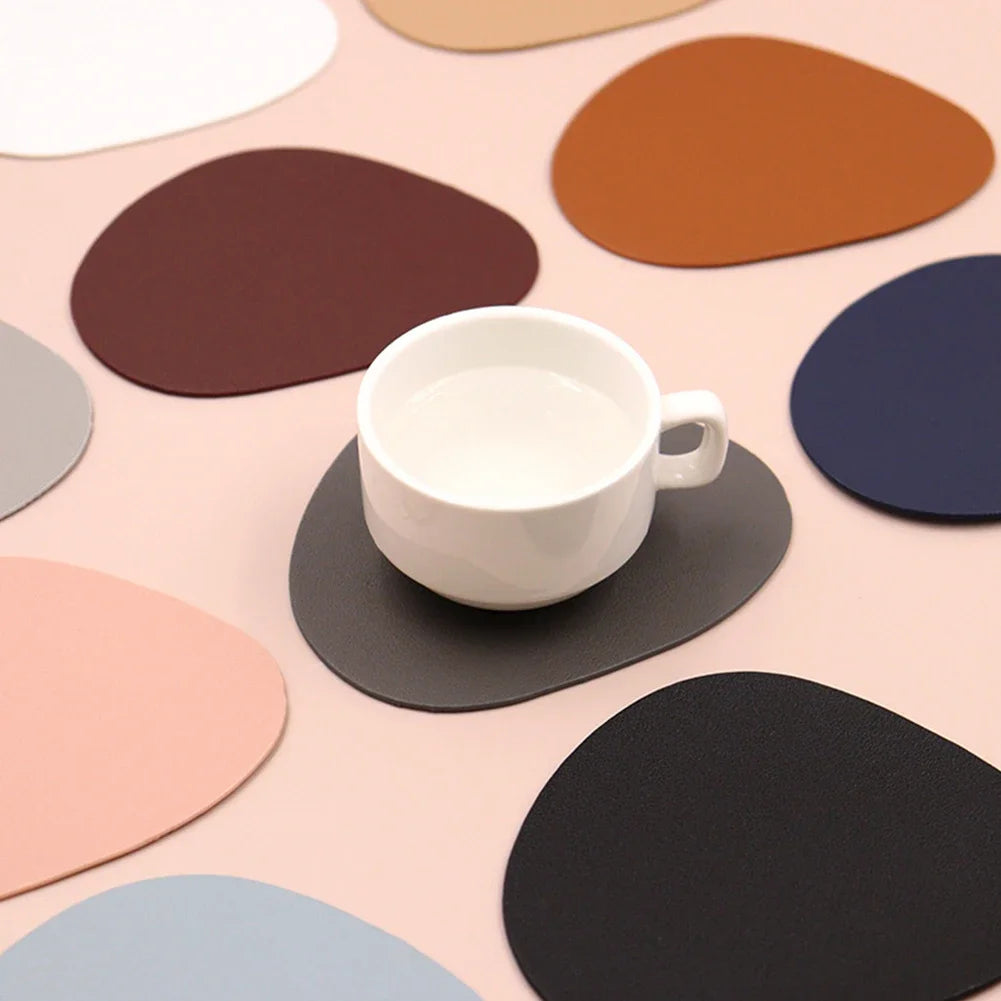Creative Irregular Circular Heat-resistant Washable Heat-insulating Dining Table Mat Oil Resistant Kitchen Table Mat Coffee Mat HIP