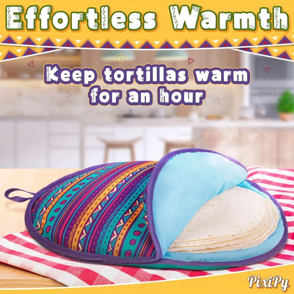 12-Inch Microwavable Insulated Tortilla Warmer Pouch Tortilla Warmer Pouch HIP