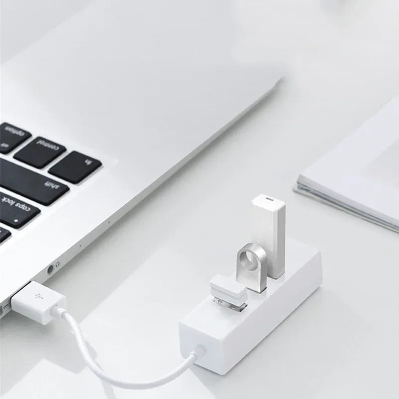 OLPAY 4-Port USB 2.0 Hub Splitter with Power Adapter for PC USB Hub HIP
