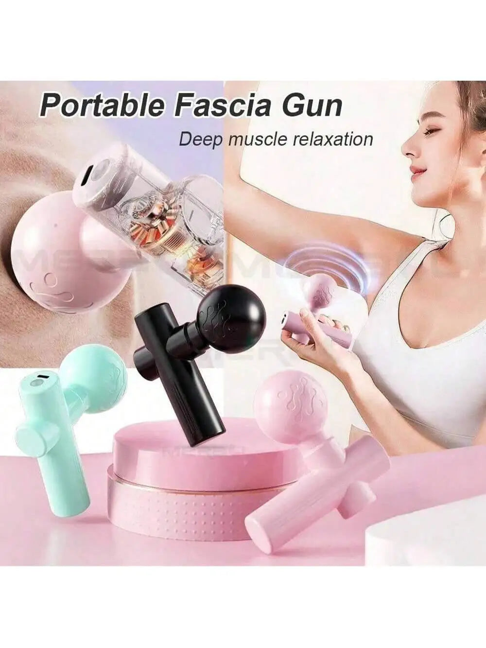 Mini Rechargeable Massage Gun – Neck & Body Muscle Relaxer Mini Massage Gun HIP