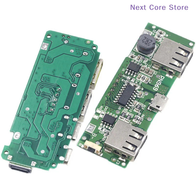 LED Dual USB 5V 2.4A 18650 Power Bank Lithium Charger Board Battery Charger Module HIP