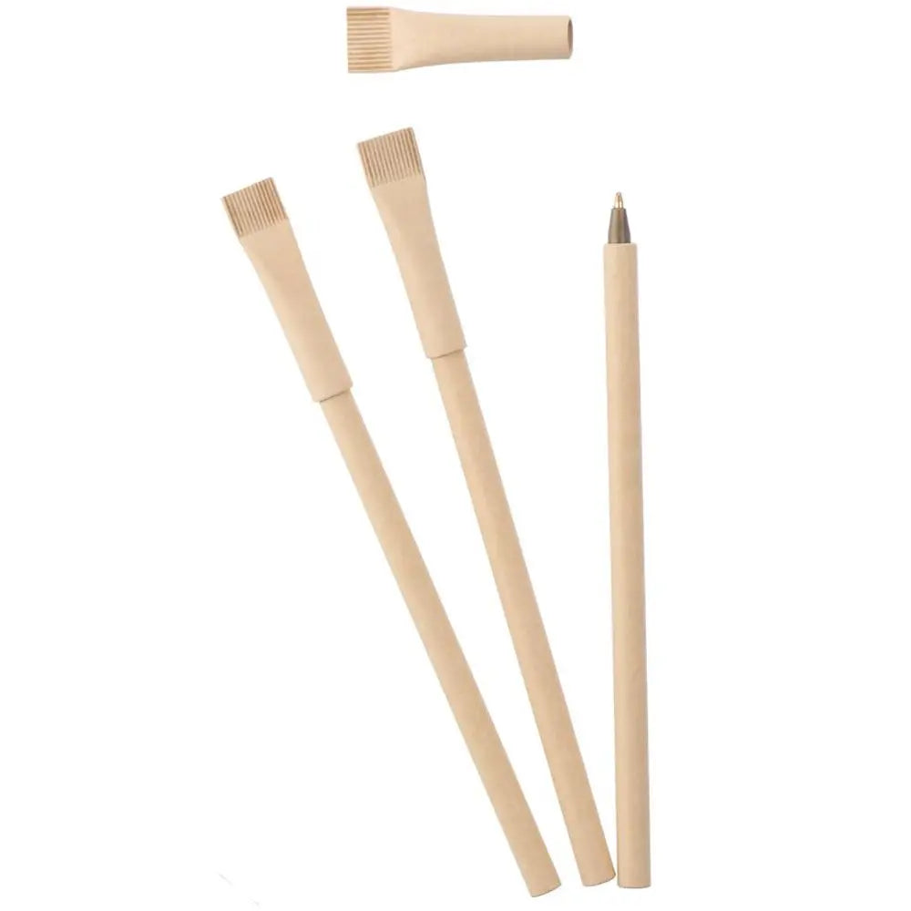 24-Pack Eco-Friendly Kraft Paper Ballpoint Pens – Black Ink Ballpoint Pen Set HIP