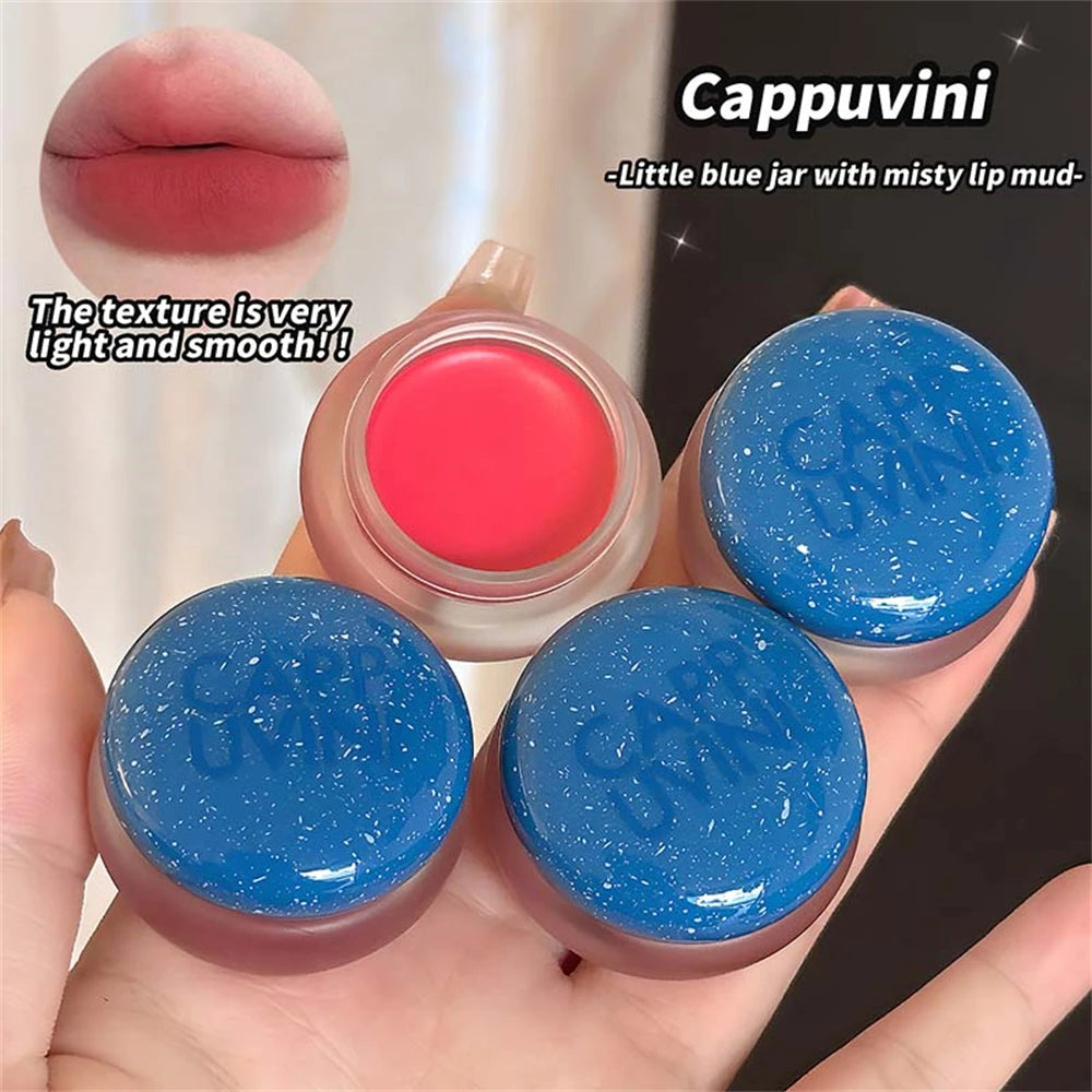 Slightly Drunk Rose Canned Lip Mud Mist Lipstick Moisturizing Velvet Matte Mousse Solid Lip Gloss Rouge Cream Tint Lips Makeup HIP