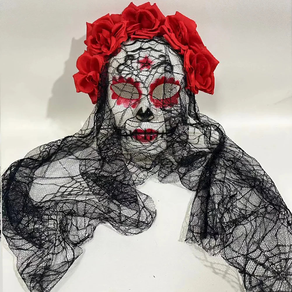 New Halloween Terror Mask Mexican Day of the Dead Makeup Ball Mask cosplay Performance Carnival Party Halloween Decoration HIP 02