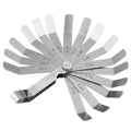 6-Blade Stainless Steel Feeler Gauge Set 0.05–1.00mm Metric Feeler Gauge Set HIP 01