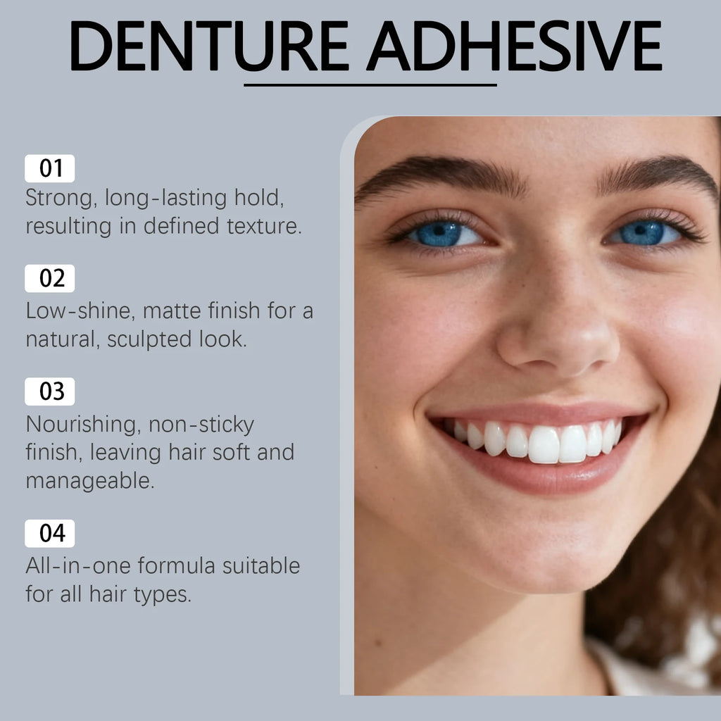 Denture Adhesive Cream – Strong Hold for False Teeth | HIP Denture Adhesive Cream HIP