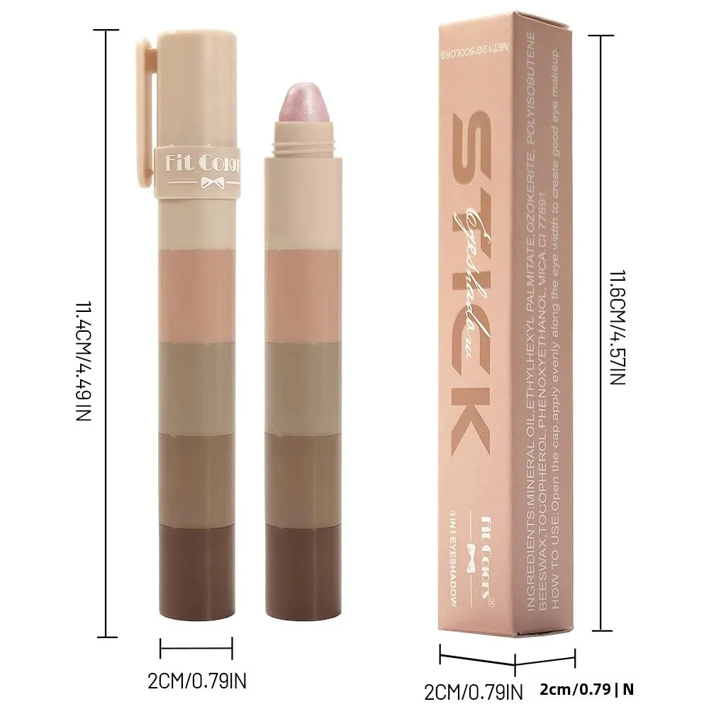5-in-1 Waterproof Shimmer Eyeshadow Stick | Pearl Glitter Pen Eyeshadow Stick HIP