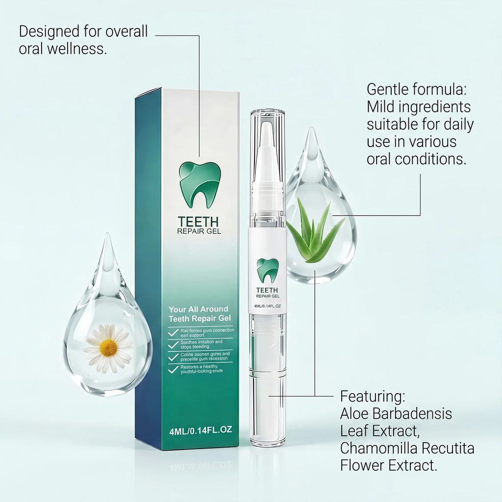 Teeth Brightening Gel Serum – Mint Fresh Breath & Gum Care Teeth Whitening Gel HIP