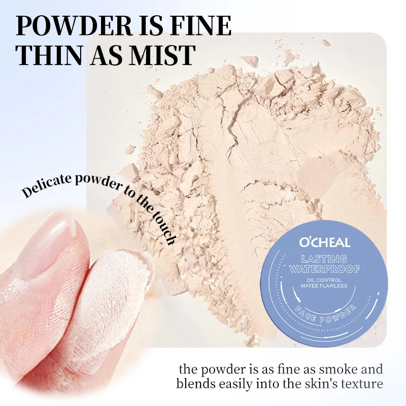 OCHEAL Silk Mist Pressed Powder – Oil Control & Setting Setting Face Powder HIP