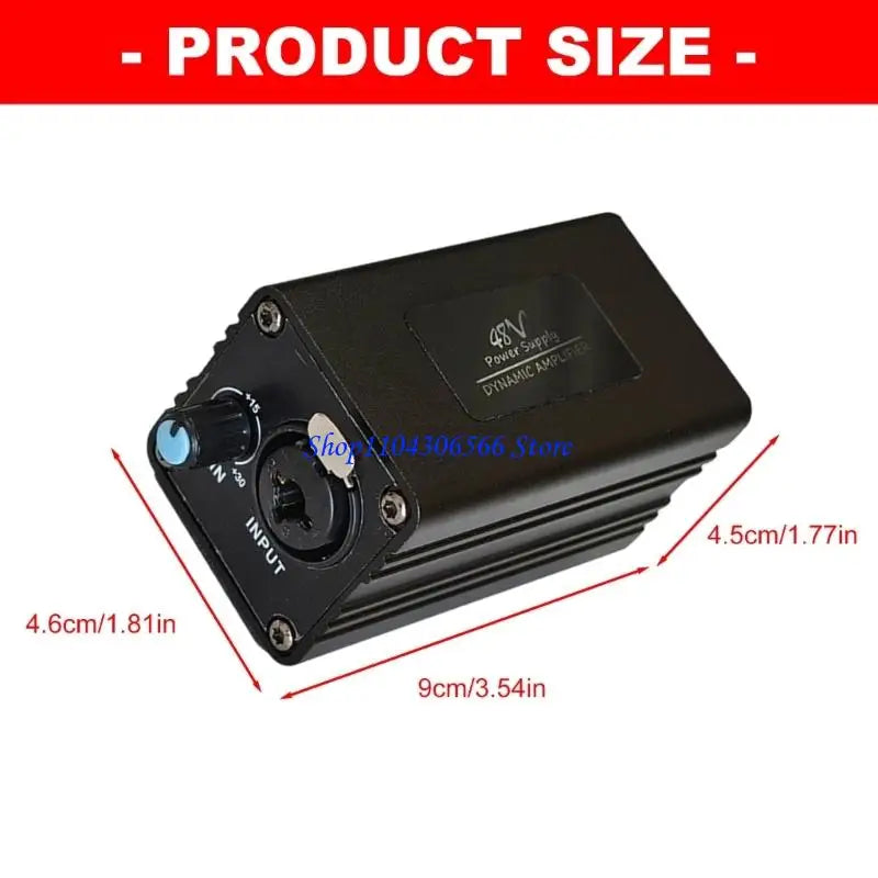 Dynamic Mic Amplifier +30dB Boost | XLR & 6.5mm Input Microphone Amplifier HIP