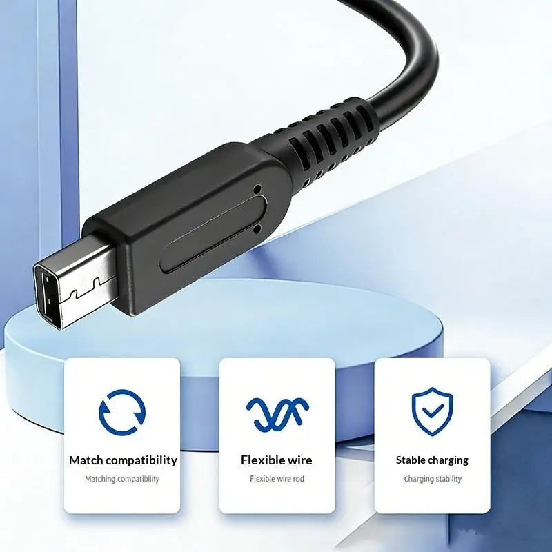 USB-C Charging Cable for Nintendo 3DS, 3DS XL & 3DS LL USB-C Charging Cable HIP Black
