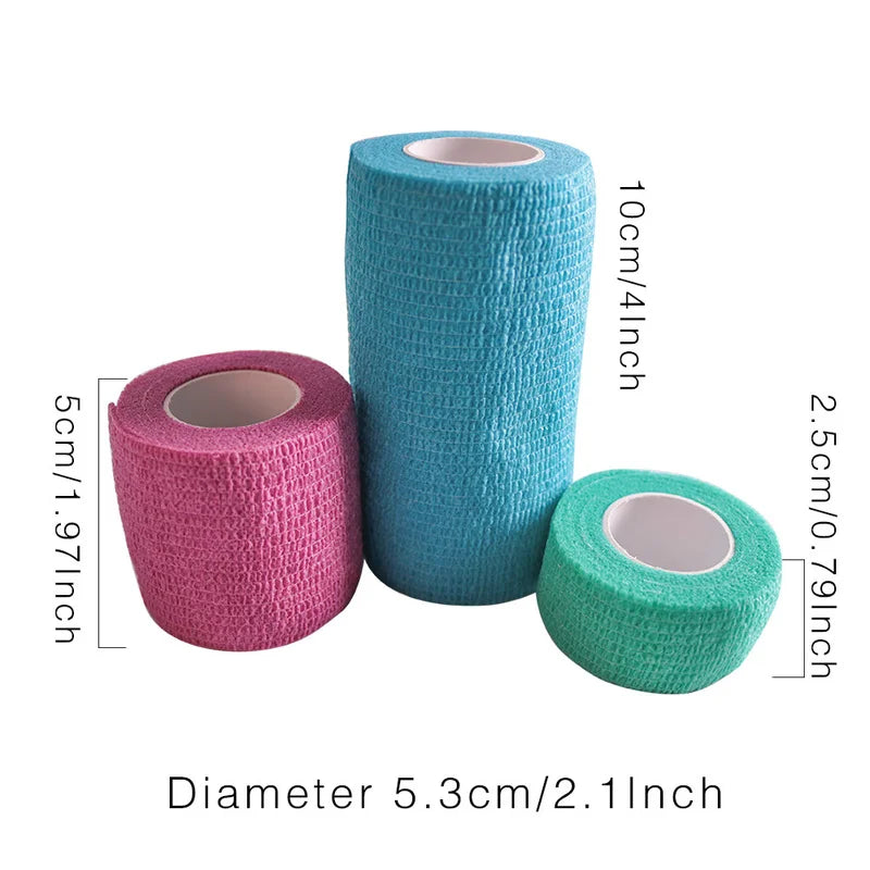 8-Color Elastic Self-Adhesive Gauze Bandage – Sports Wrap Sports Bandage Wrap HIP