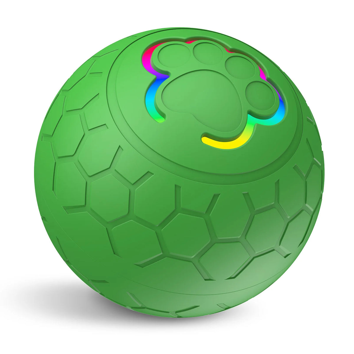 Smart Teasing Dog Ball Waterproof Electronic Interactive Pet Toy LED Light Dog Bouncing Toy Ball Automatic Rolling Toy Ball HIP Green Ball