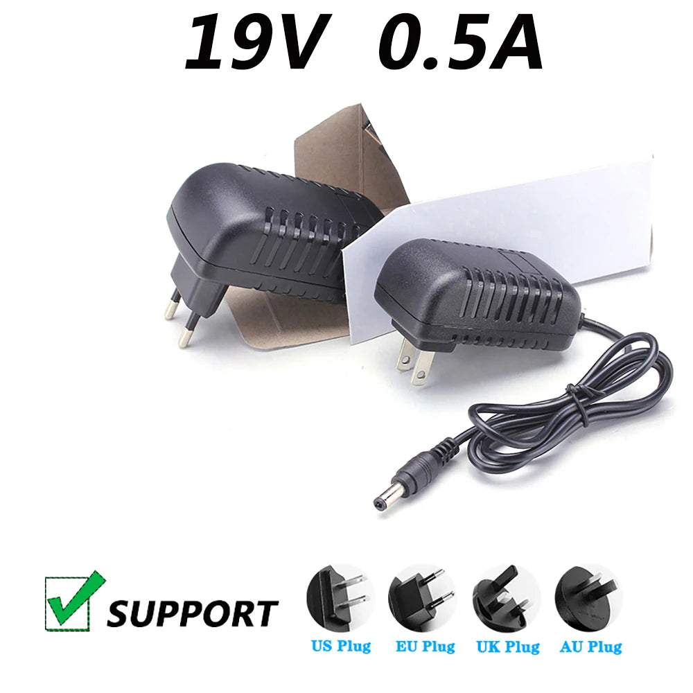 19V 0.5A Switching Power Adapter DC 3.5×1.35mm L-Type Plug Switching Power Adapter HIP UK