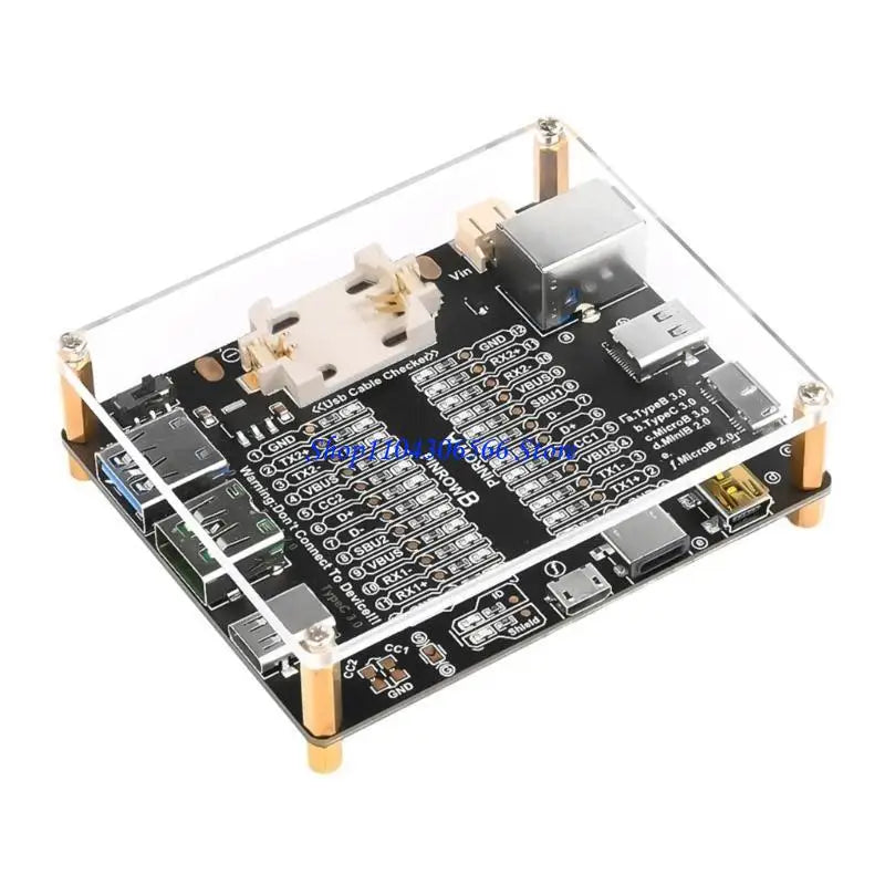 USB Cable Tester Board – 24 LED, USB 2.0 3.0 & Type-C USB Cable Tester HIP A CN