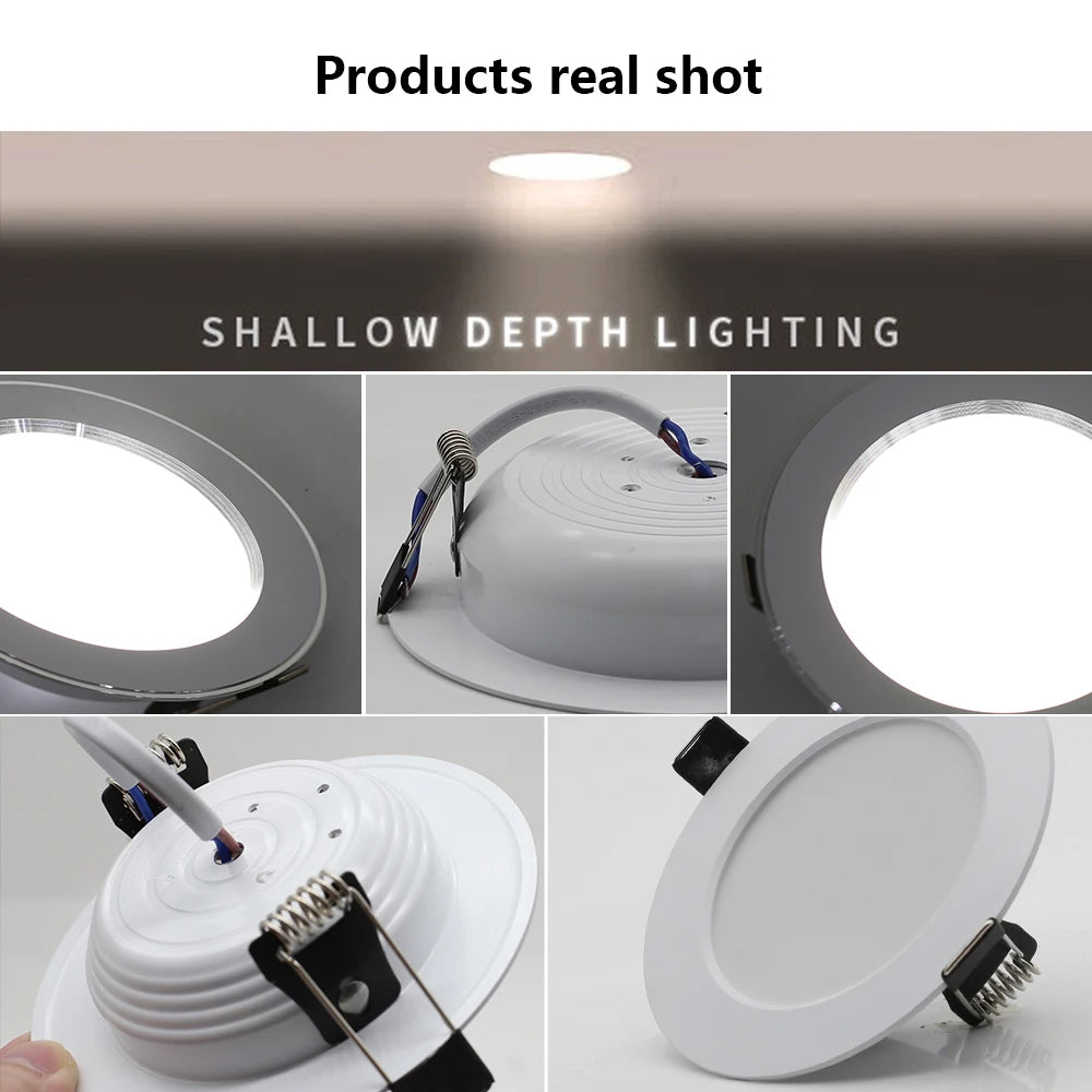 YNL LED Recessed Downlight 7W–18W | Round Ceiling Panel Light LED Recessed Downlight HIP