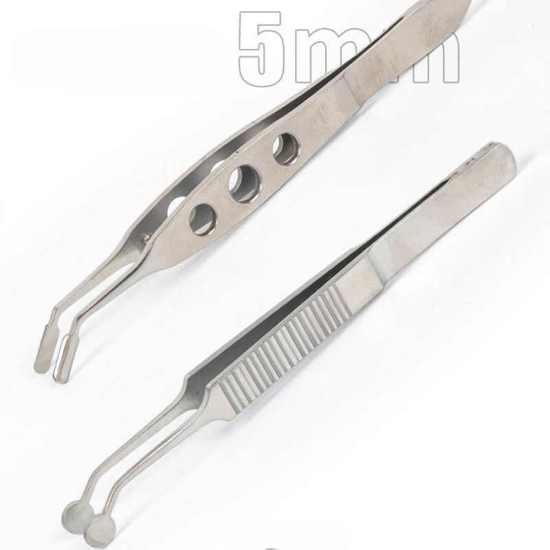 Stainless Steel/titanium Meibomian Massage Tweezer Clamp Gland Flap Eyelid Forceps Clip Ophthalmic Eye Tool Makeup Beauty HIP