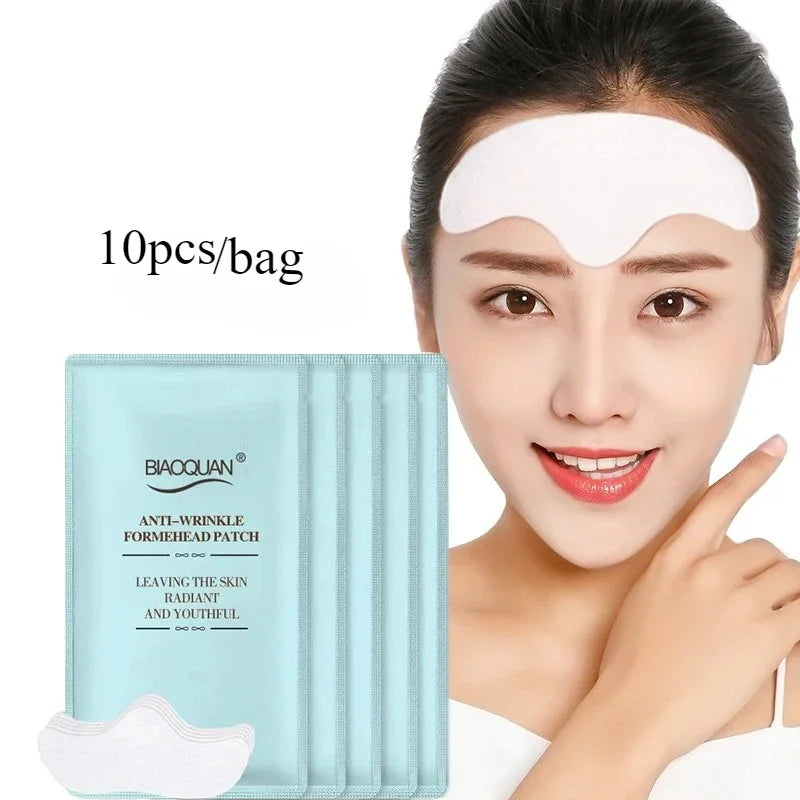 10-Pack Collagen Forehead Gel Patches – Firming & Moisturizing Collagen Face Patches HIP