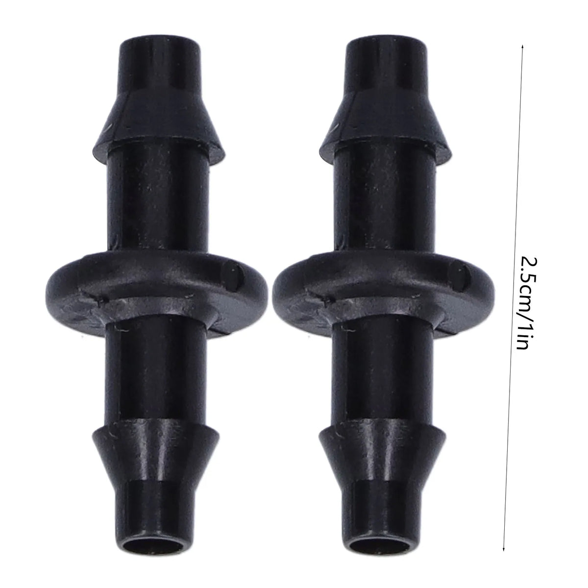 100pcs 4/7 2‑Way Connector Drip Irrigation Connector Fitting Garden Irrigation Accessories Barbed Connector Barbed Fitting HIP