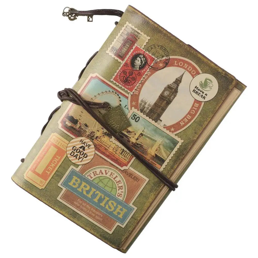 Vintage Leather Refillable Traveler Journal Notebook – Burgundy Leather Journal HIP