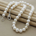 High Quality Fashion Long Pearl Necklace Natural Freshwater Pearl 925 Silver Jewelry For Women Statement Necklace N097 HIP Default Title