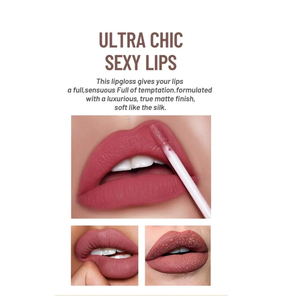 SAM SUGAR 12-Pc Nude Matte Velvet Liquid Lipstick Set | Gift Box Liquid Lipstick Set HIP