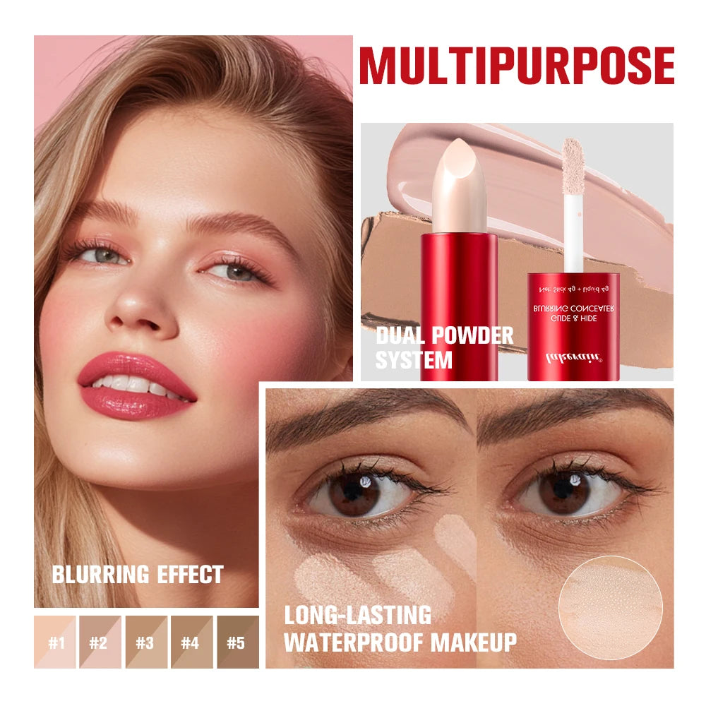Super Concealer Creamy Glide Blurring Texture Conceals Dark Circles Wrinkles Long Lasting Water Proof Base Makeup HIP