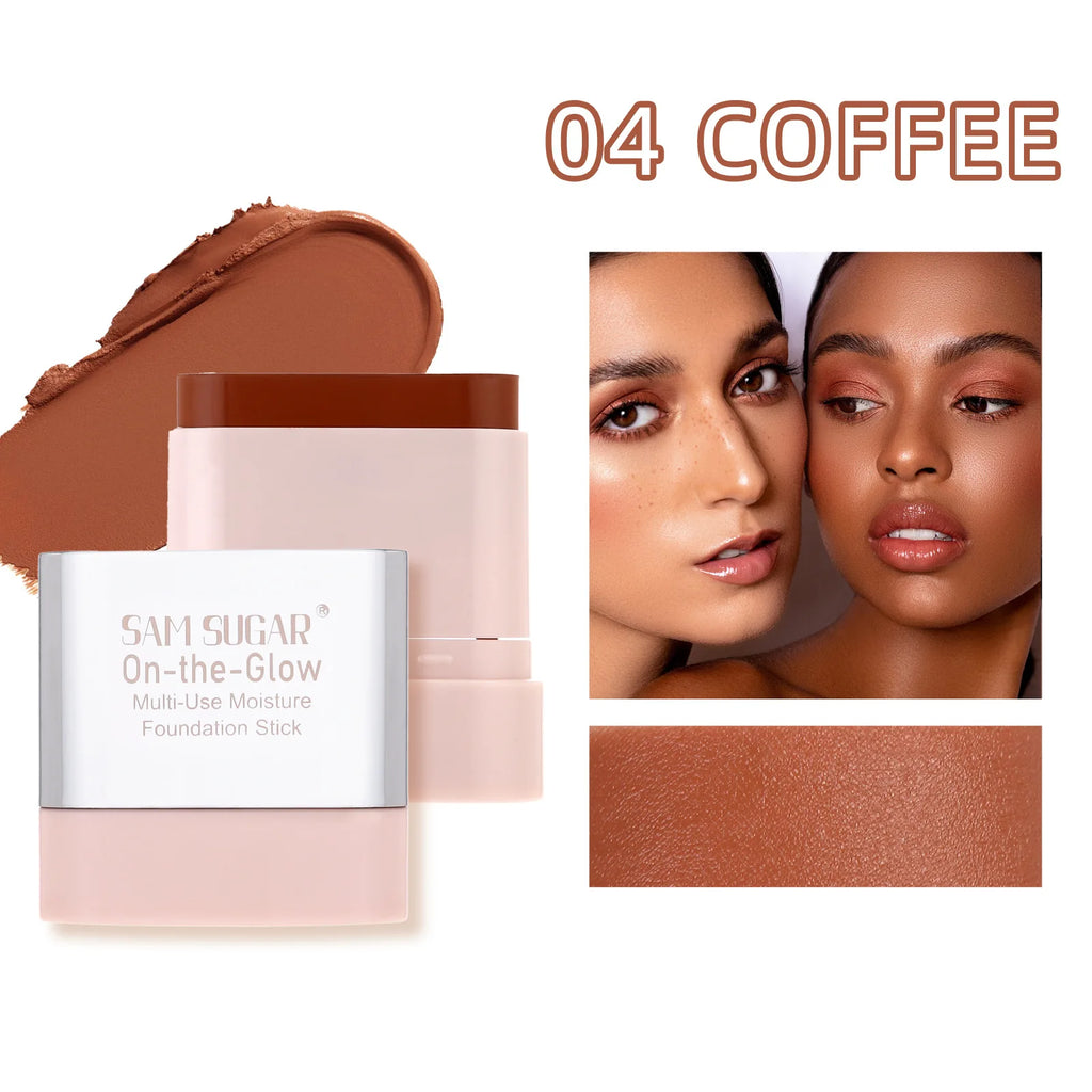 SAM SUGAR Foundation Stick – Waterproof, Concealing & Hydrating Foundation Stick HIP 04