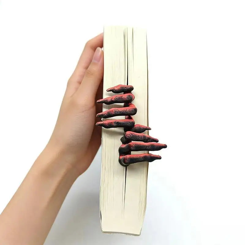 3D Printed Devil Claw Bookmark – Gothic Punk Page Marker Novelty Bookmark HIP A3
