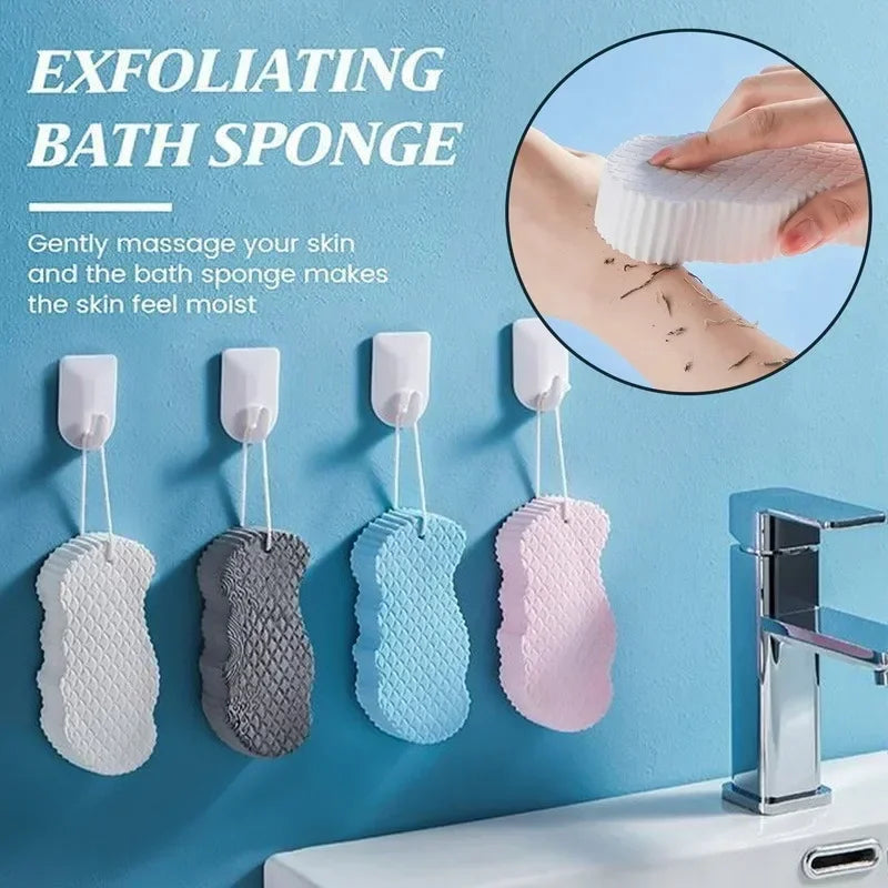 Soft Sponge Body Scrubber – Exfoliating Shower Bath Brush Bath Body Scrubber HIP