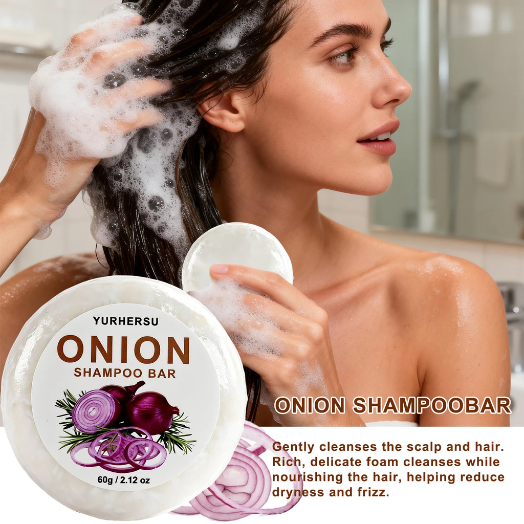 Vegan Onion Shampoo Bar – Anti-Dandruff & Oil Control Solid Shampoo Bar HIP