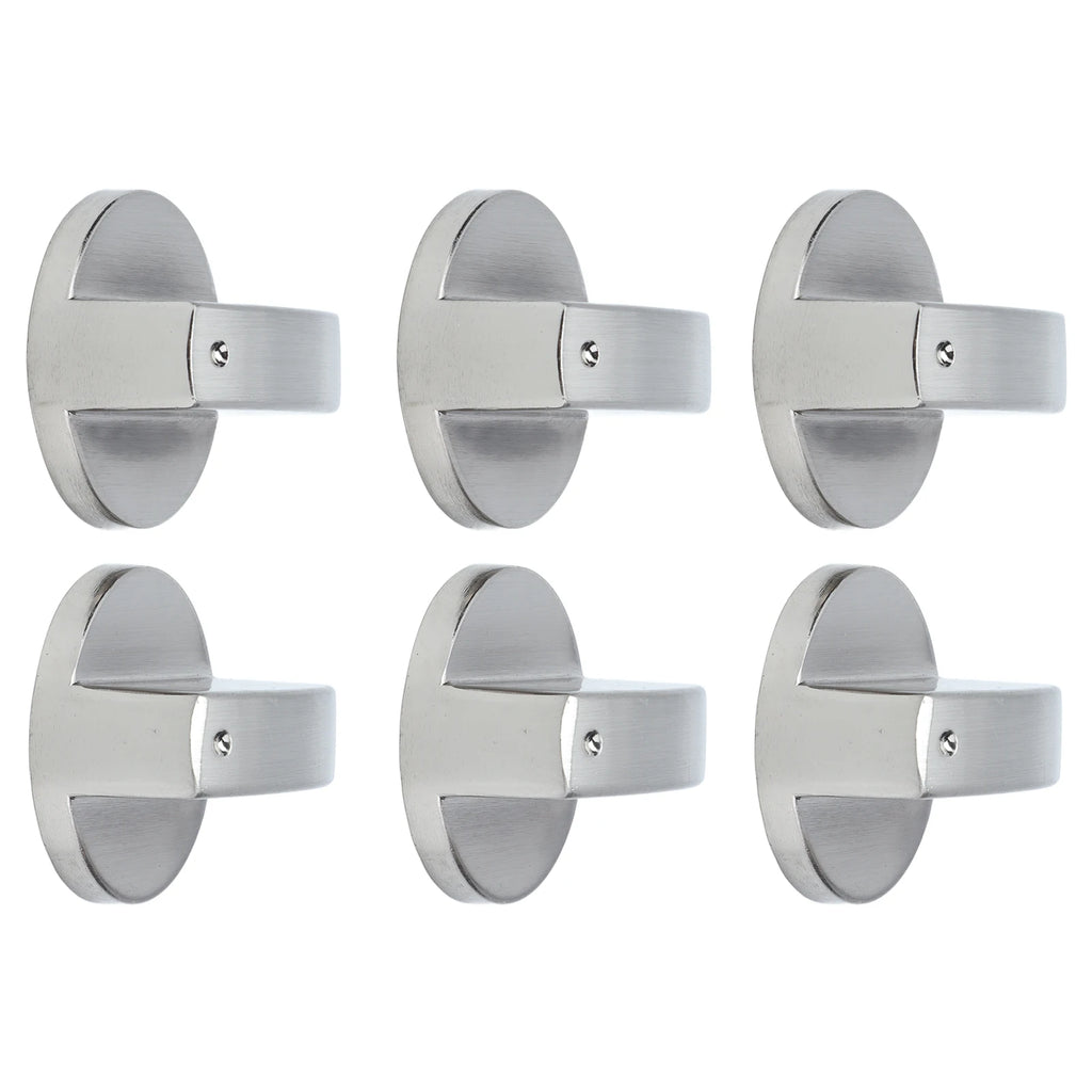 6PCS 8mm Rotate Knob Zinc Alloy Control Knob Replacement for Kitchen Range Gas Stove Microwave Oven Control Knob Stove Accessory HIP
