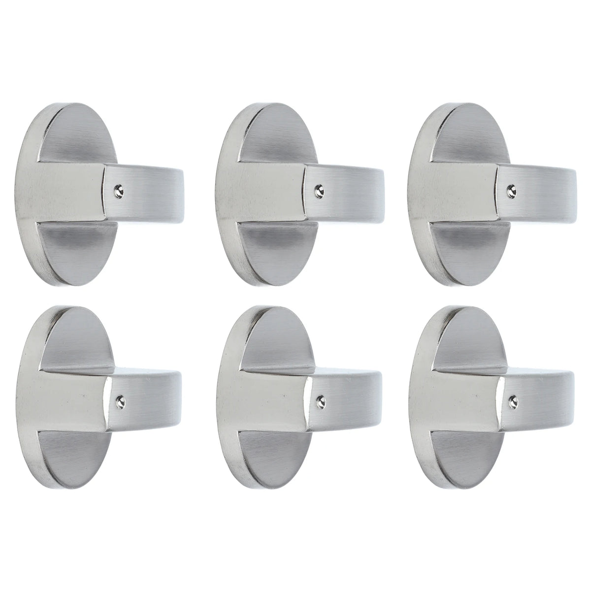 6PCS 8mm Rotate Knob Zinc Alloy Control Knob Replacement for Kitchen Range Gas Stove Microwave Oven Control Knob Stove Accessory HIP