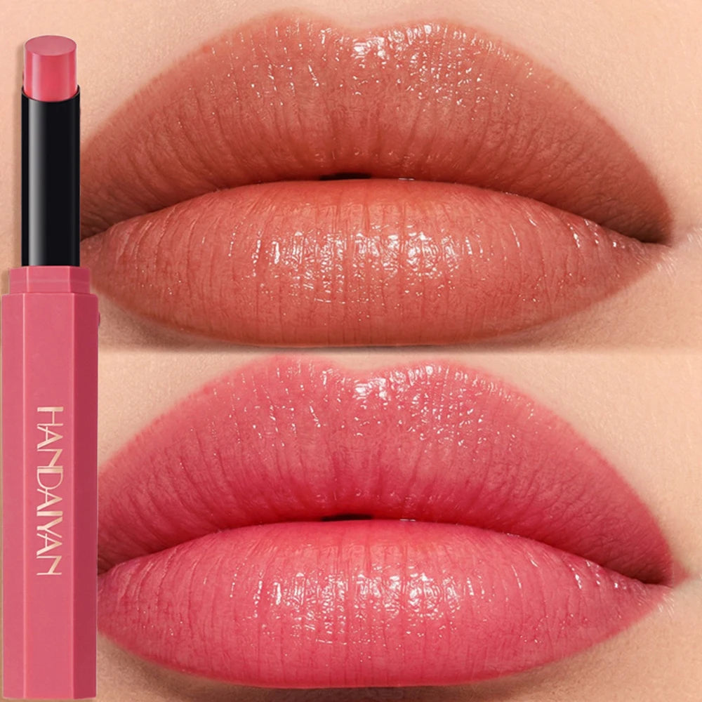 6 Colors Lipstick Pen Waterproof Moisturizing Water Gloss Lipstick Non-stick Cup Makeup Hexagonal Lip Liner Pen Beauty Cosmetics HIP