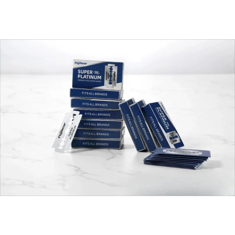 Double Edge Safety Razor Blades – Stainless Steel 10–100 Pack Safety Razor Blades HIP