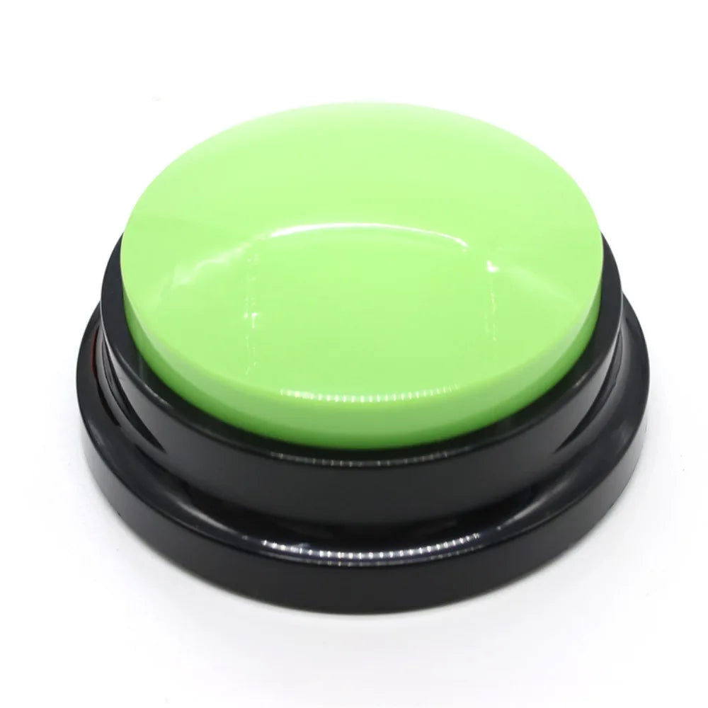 Recordable Pet Talking Button – Dog & Cat Training Clicker Pet Training Button HIP Green