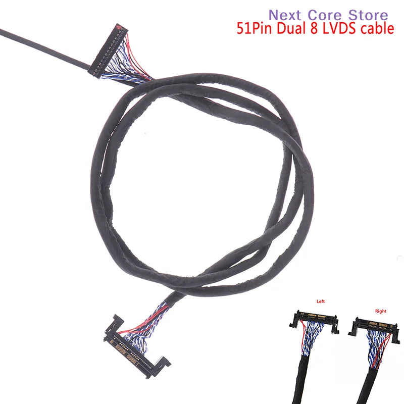 51-Pin LVDS Cable 2Ch 8-Bit Dual Channel LCD Panel Cable LVDS Display Cable HIP