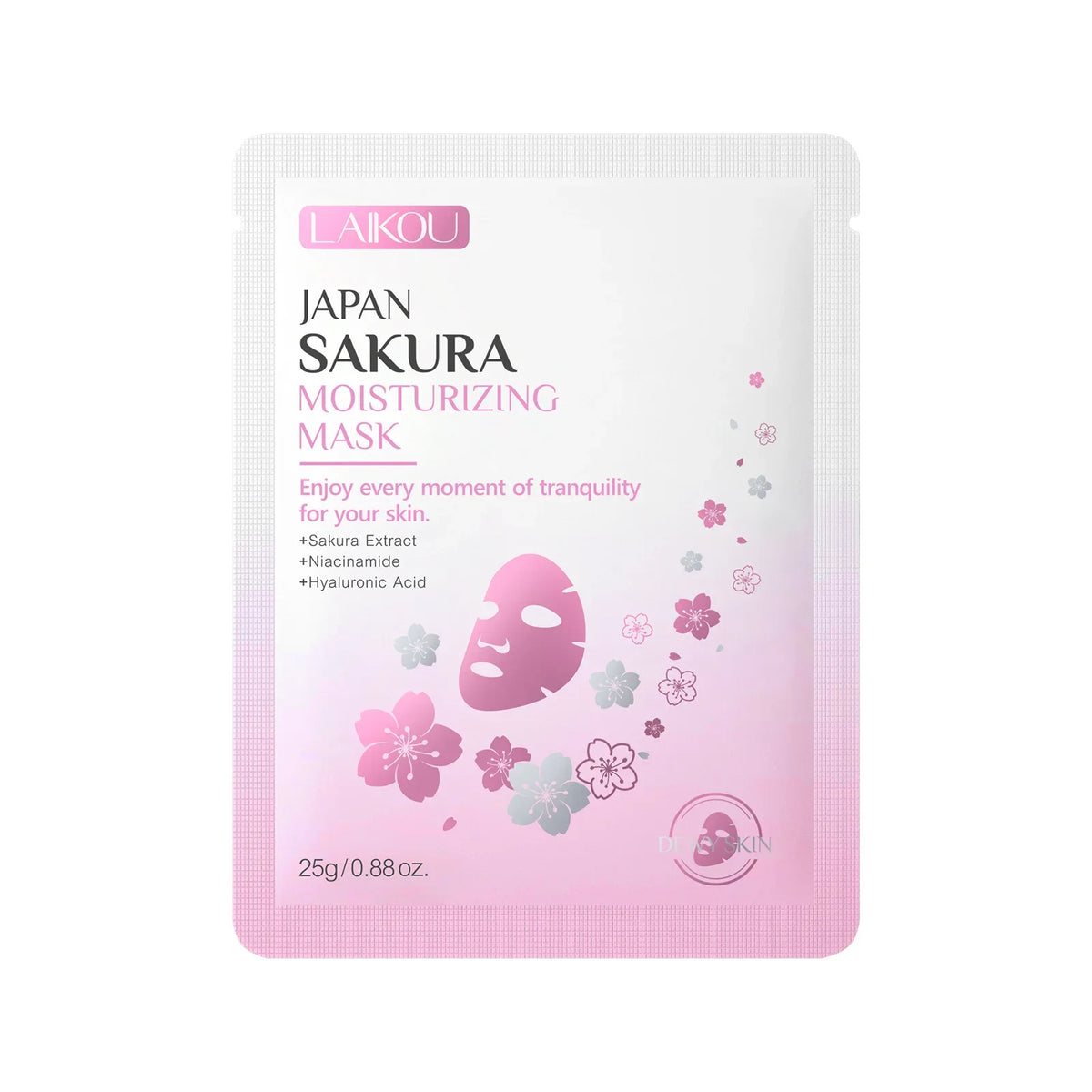 LAIKOU Sakura Moisturizing Face Mask 10 Pack – Deep Hydration Hydrating Face Mask HIP