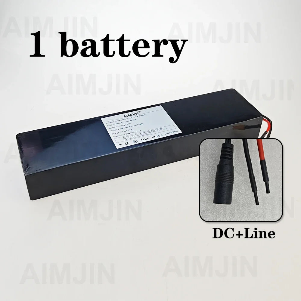 36V 9000mAh 10S3P Li-Ion Battery Pack for E-Scooters + BMS E-Scooter Battery Pack HIP China Mainland DC Line
