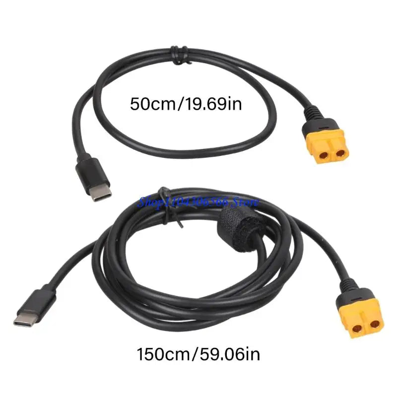XT60 to USB-C 100W Power Cable 50cm/150cm for FPV Displays FPV Power Cable HIP