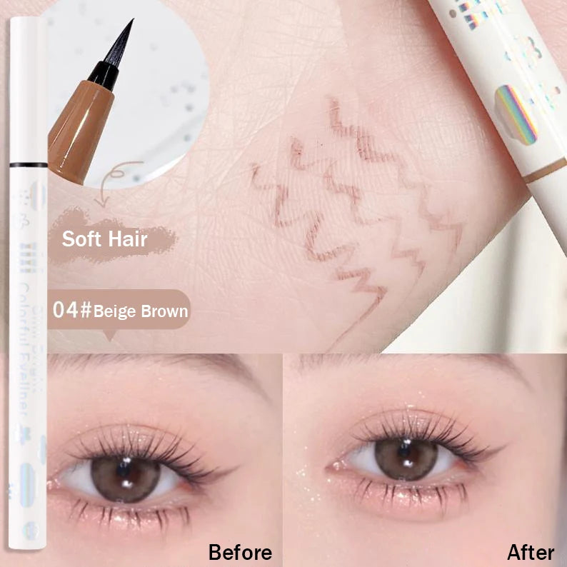 Eyeliner Lying Silkworm Pencil Undercover Draw Down To Non-Smudge Fine Natural Long-lasting Waterproof Eyes Liner Beauty Makeup HIP 04-XIXI