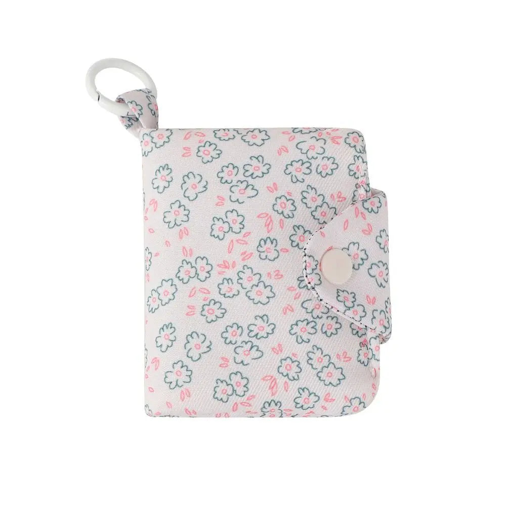 Floral Coin Purse & Card Holder – Cute Mini Wallet for Girls Coin Purse Wallet HIP Beige Flower