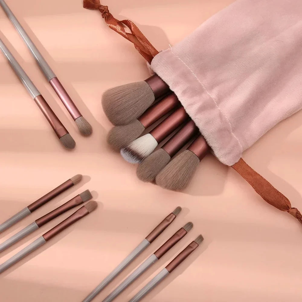 RUZOFO 13-Piece Makeup Brush Set – Foundation, Blush & Eye Makeup Brush Set HIP