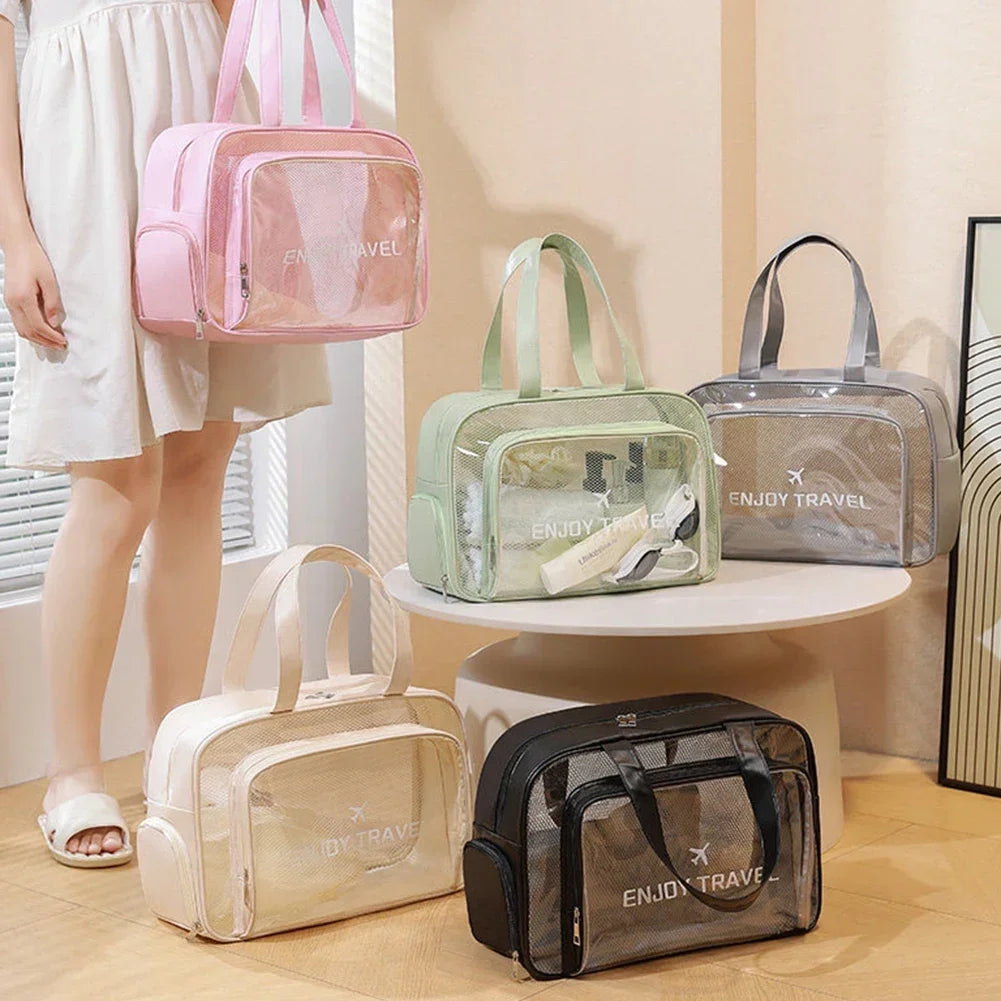 Foldable Gym Swim Tote with Shoe Compartment Sports Backpack for Beach Gym Large Waterproof Wet-Dry Bag Travel Toiletry Bag HIP