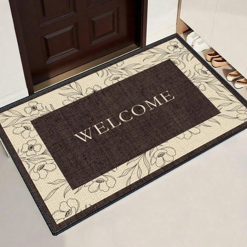 Anti-Slip Letter Print Doormat – Indoor & Outdoor Rug Decorative Floor Mat HIP