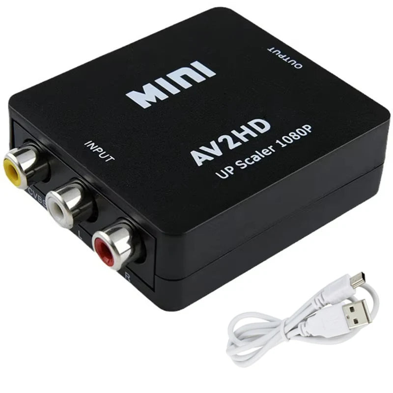 HDMI to AV Converter Adapter – Plug & Play for Game Console & Camera HDMI Signal Converter HIP