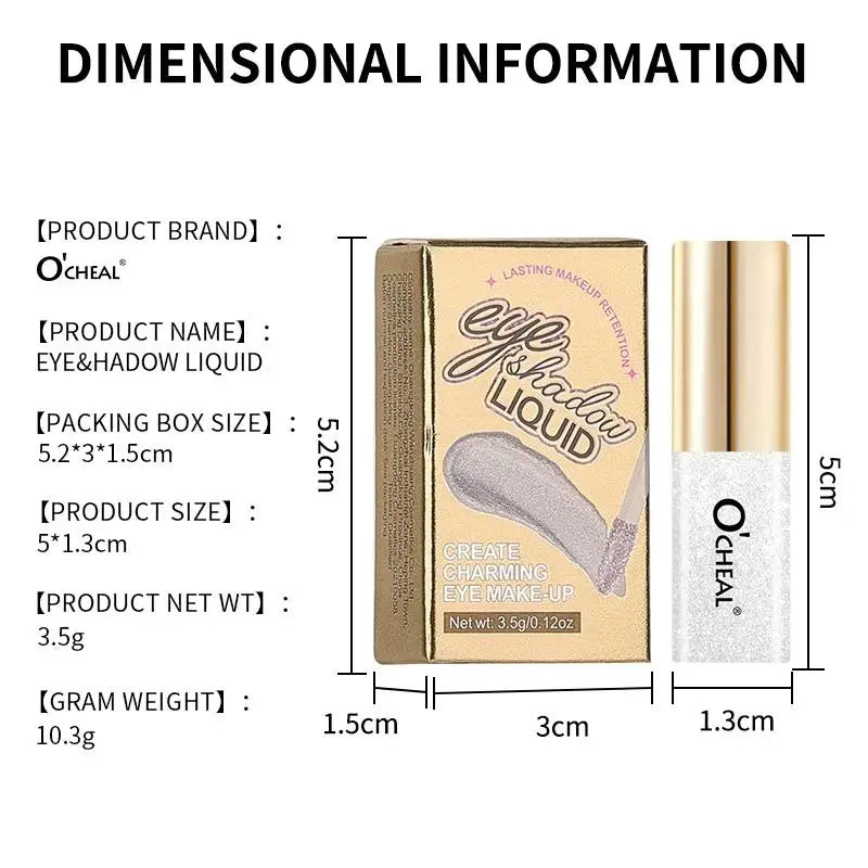 Mini Glitter Liquid Eyeshadow – Metallic Shimmer & Waterproof Liquid Eyeshadow HIP