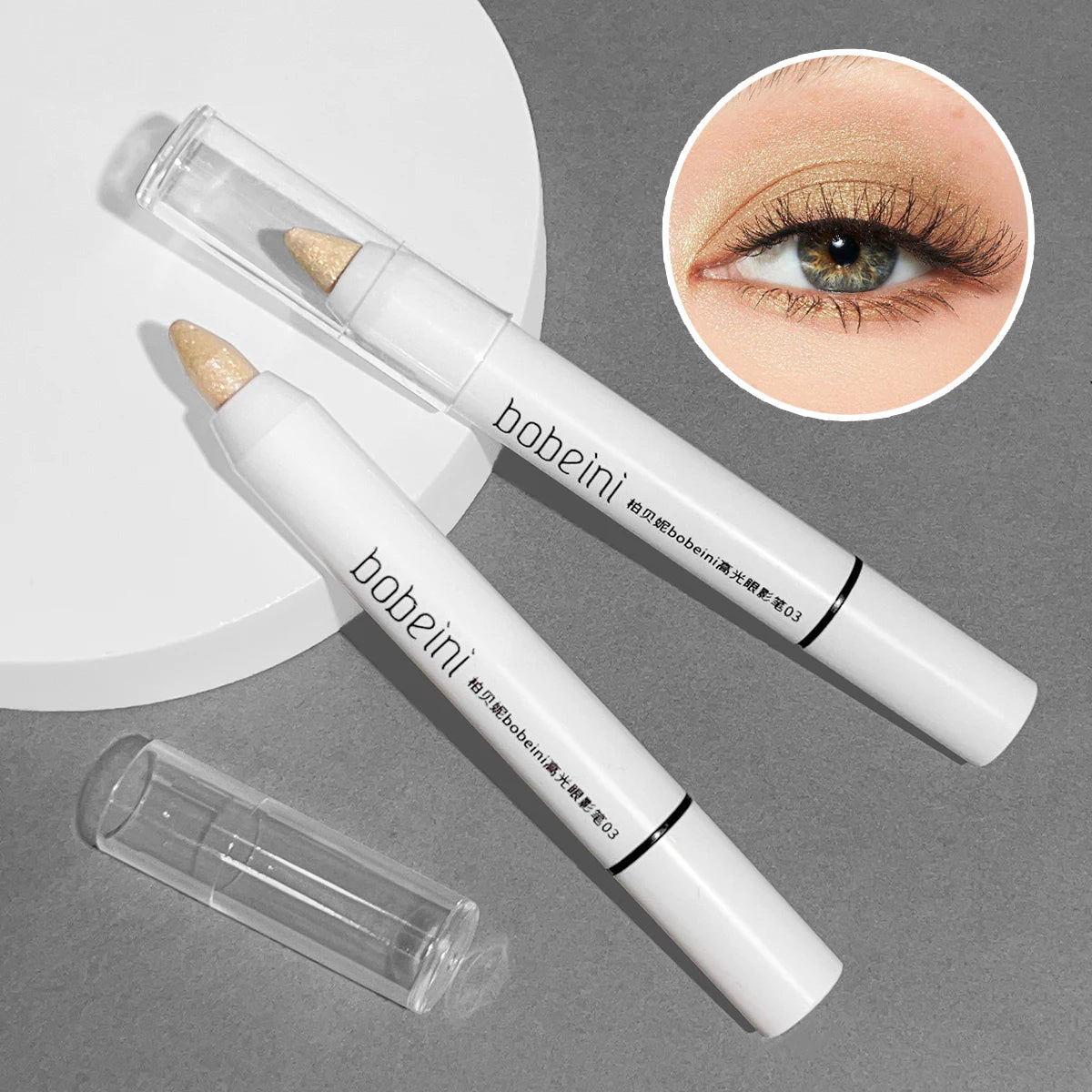 Bobeini Highlighter Eyeshadow Pencil – Pearlescent & Matte Eyeshadow Pencil HIP