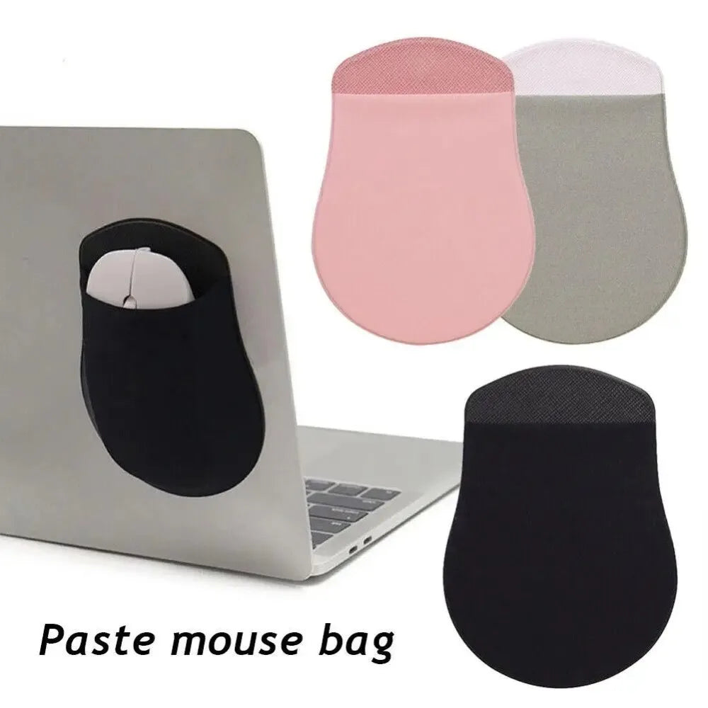 Self-Adhesive Laptop Mouse Holder – Stick-On Pouch Sleeve Laptop Mouse Holder HIP