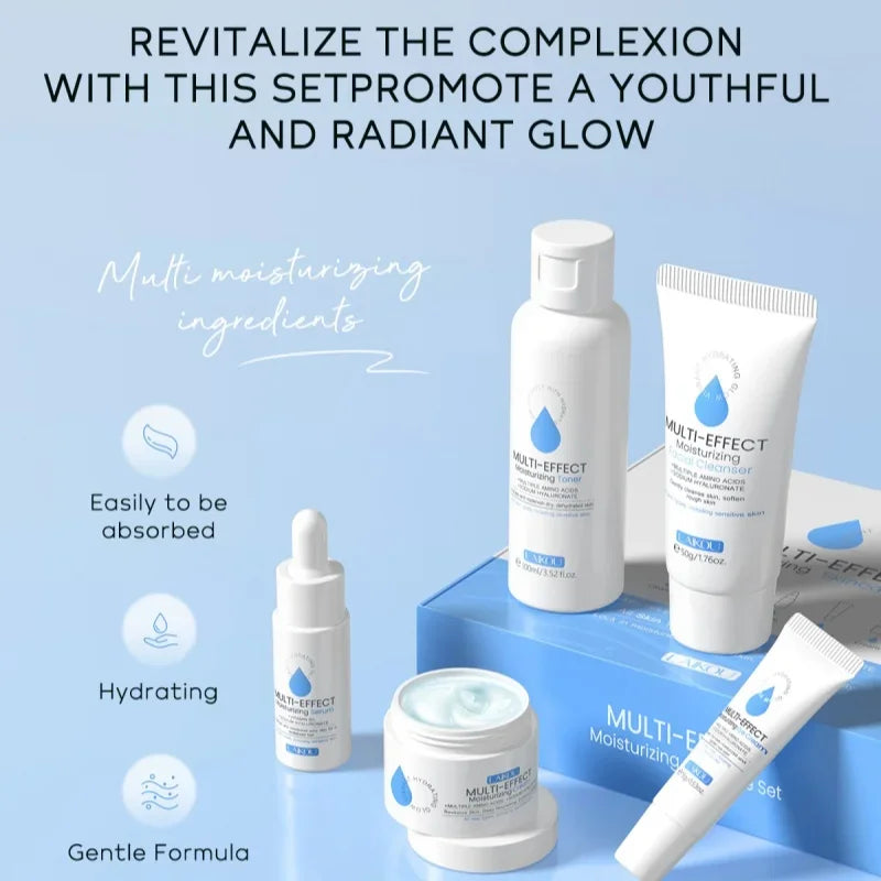 LAIKOU 5-Piece Hydrating Skincare Set – Hyaluronic Acid Skincare Gift Set HIP